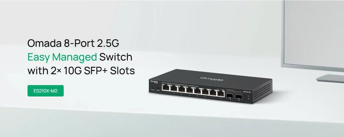 Switch TP-Link Omada ES210X-M2 (8× 2.5 Gbps RJ45 Ports, 2× 10 Gbps SFP+ Slots) Switch TP-Link Omada ES210X-M2