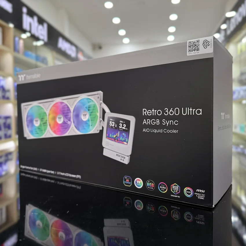 Tản Nhiệt Nước AIO Thermaltake Retro 360 Ultra ARGB (LCD 3.7 inch, ARGB)