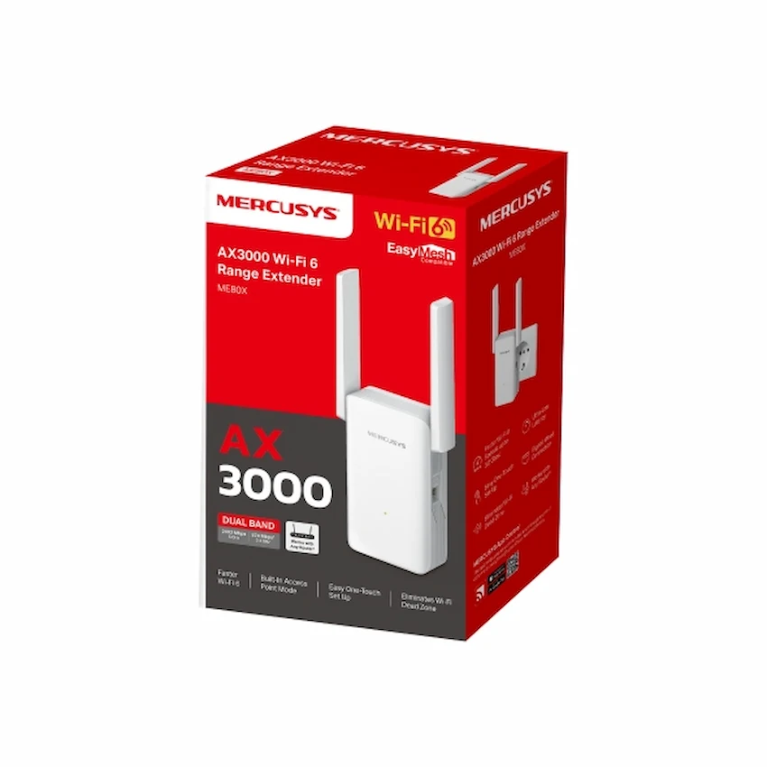 Bộ Mở Rộng Sóng WiFi 6 Mercusys ME80X