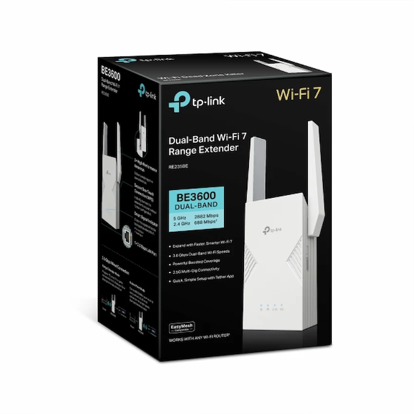 Bộ Mở Rộng Sóng WiFi 7 TP-Link RE235BE (WiFi 7 băng tần kép BE3600)