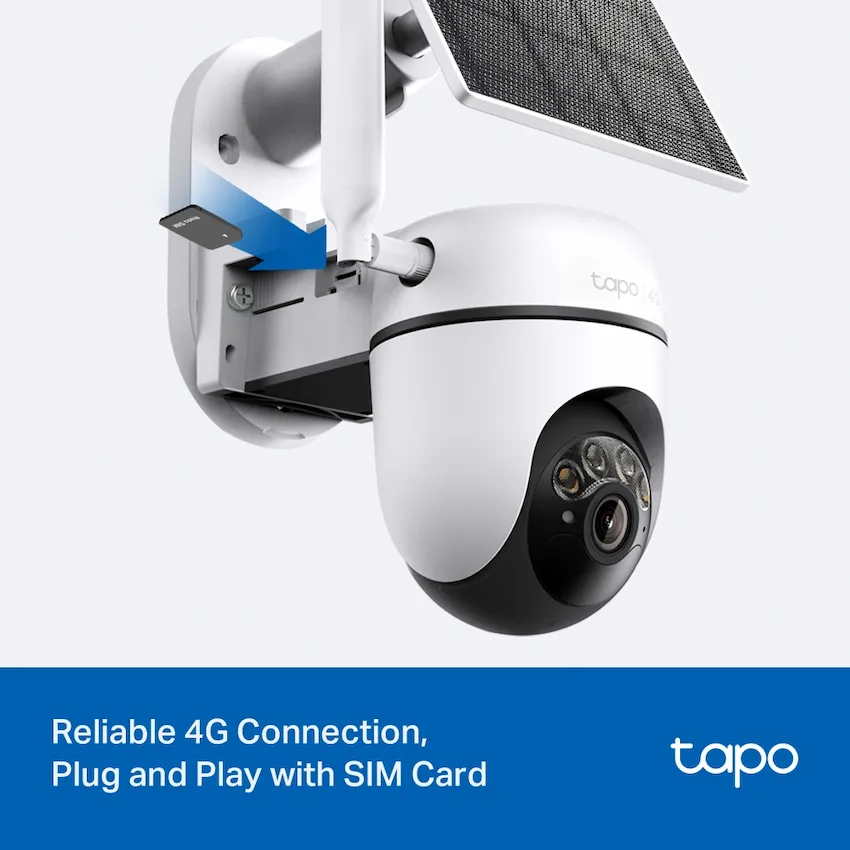Camera 4G TP-Link Tapo C615G KIT (Ngoài Trời, 4G, Pin Năng lượng mặt trời, Pin 6700mAh, Color Night Vision)