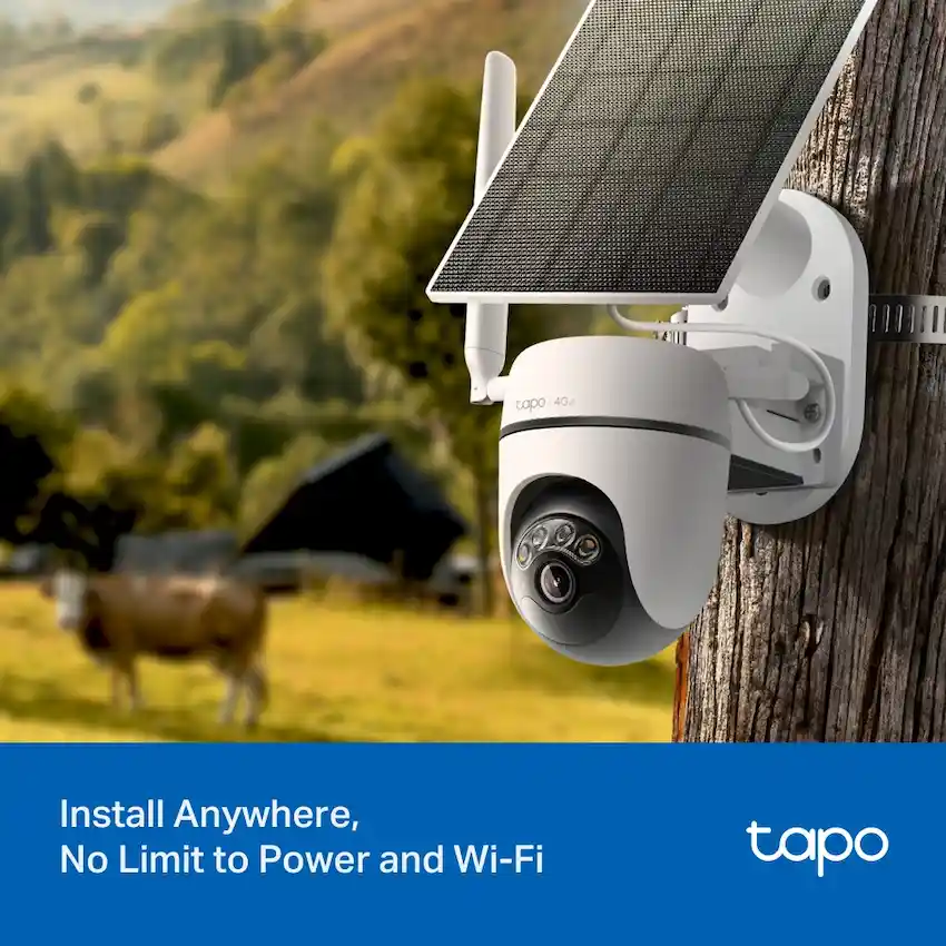 Camera 4G TP-Link Tapo C615G KIT (Ngoài Trời, 4G, Pin Năng lượng mặt trời, Pin 6700mAh, Color Night Vision)