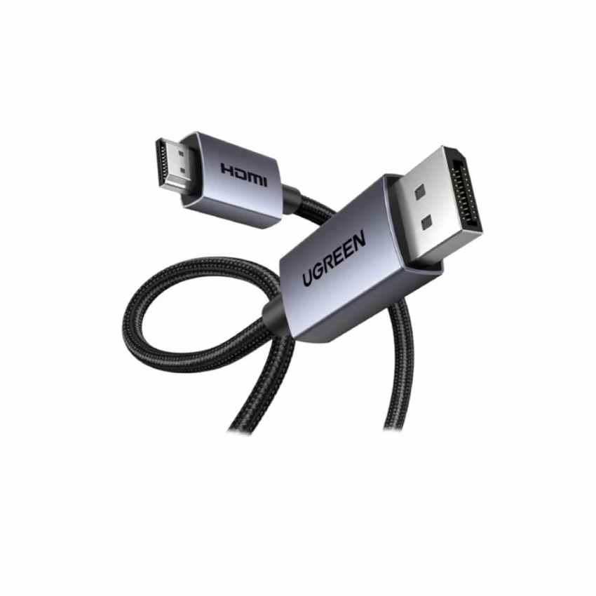 Cáp Displayport to HDMI dài 1,5M hỗ trợ 4K30Hz Ugreen 35841 cao cấp