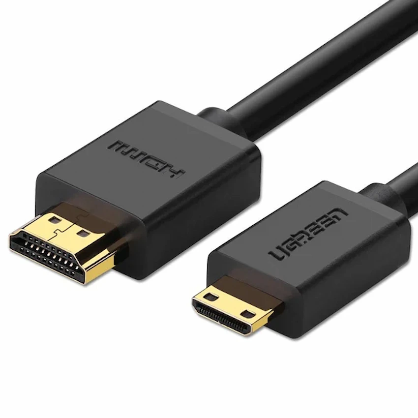 Cáp chuyển Mini HDMI sang HDMI 2.0 dài 1,5M Ugreen 11167 hỗ trợ 2K4K@60hz cao cấp