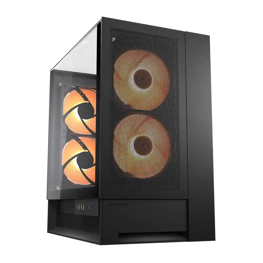 Case Cougar OmnyX (Micro-ATX / ATX, 4FAN, RGB, Kính cường lực)