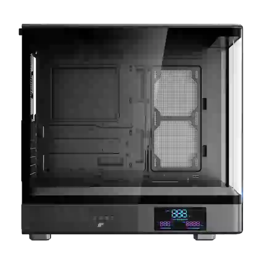 Case MIK H7 CURVED 360 ATX (ATX / M-ATX, Hiển thị nhiệt độ, No FAN)