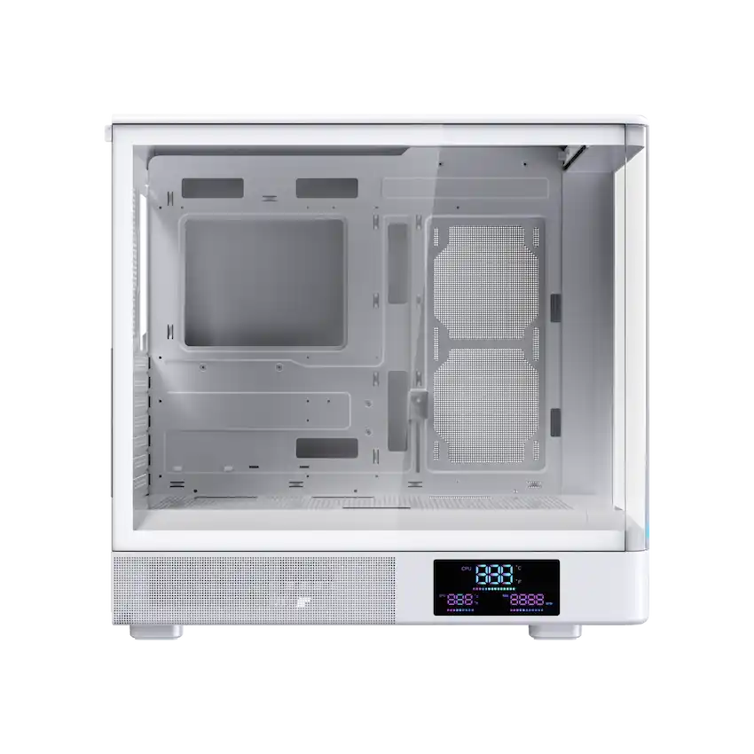Case MIK H7 CURVED 360 ATX (ATX / M-ATX, Hiển thị nhiệt độ, No FAN)
