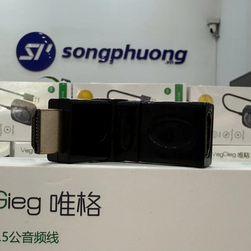 Đầu Nối HDMI Quay 360 Độ VegGieg V-S109