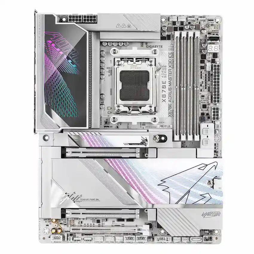 Mainboard Gigabyte X870E AORUS MASTER X3D ICE DDR5 (ATX, WiFi 7, Bluetooth 5.4) (Sao chép)