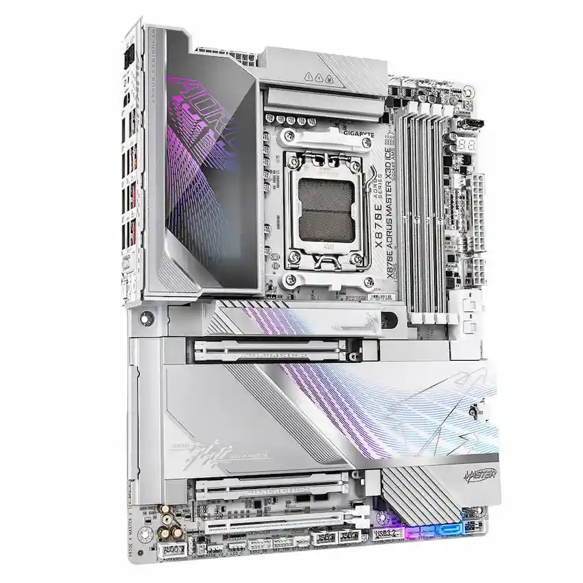 Mainboard Gigabyte X870E AORUS MASTER X3D ICE DDR5 (ATX, WiFi 7, Bluetooth 5.4) (Sao chép)