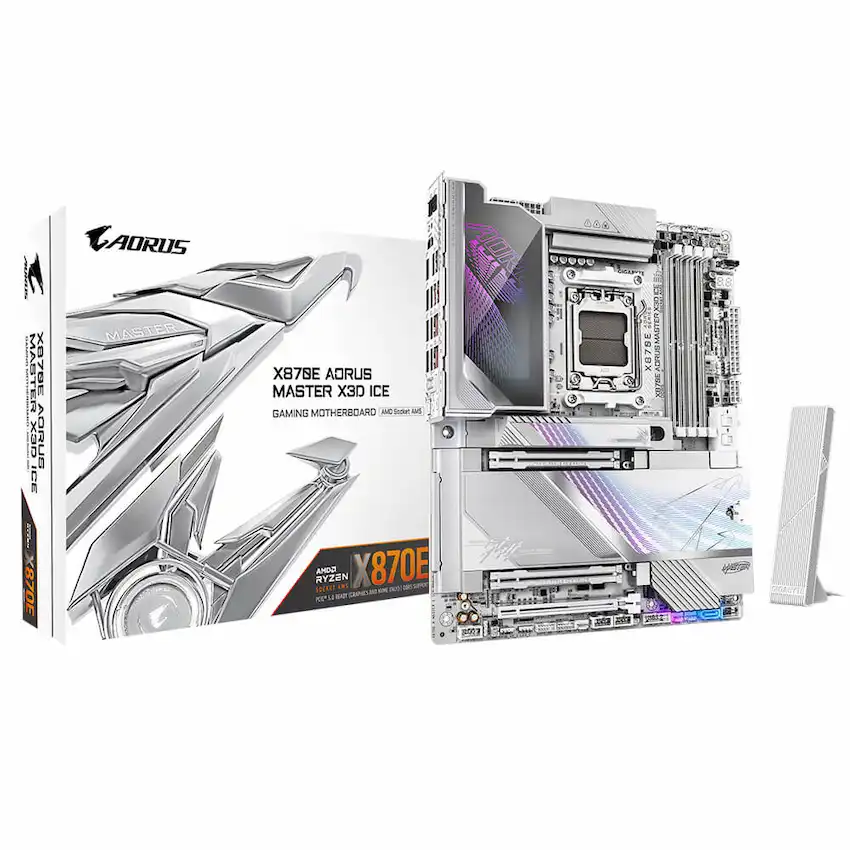Mainboard Gigabyte X870E AORUS MASTER X3D ICE DDR5 (ATX, WiFi 7, Bluetooth 5.4) (Sao chép)