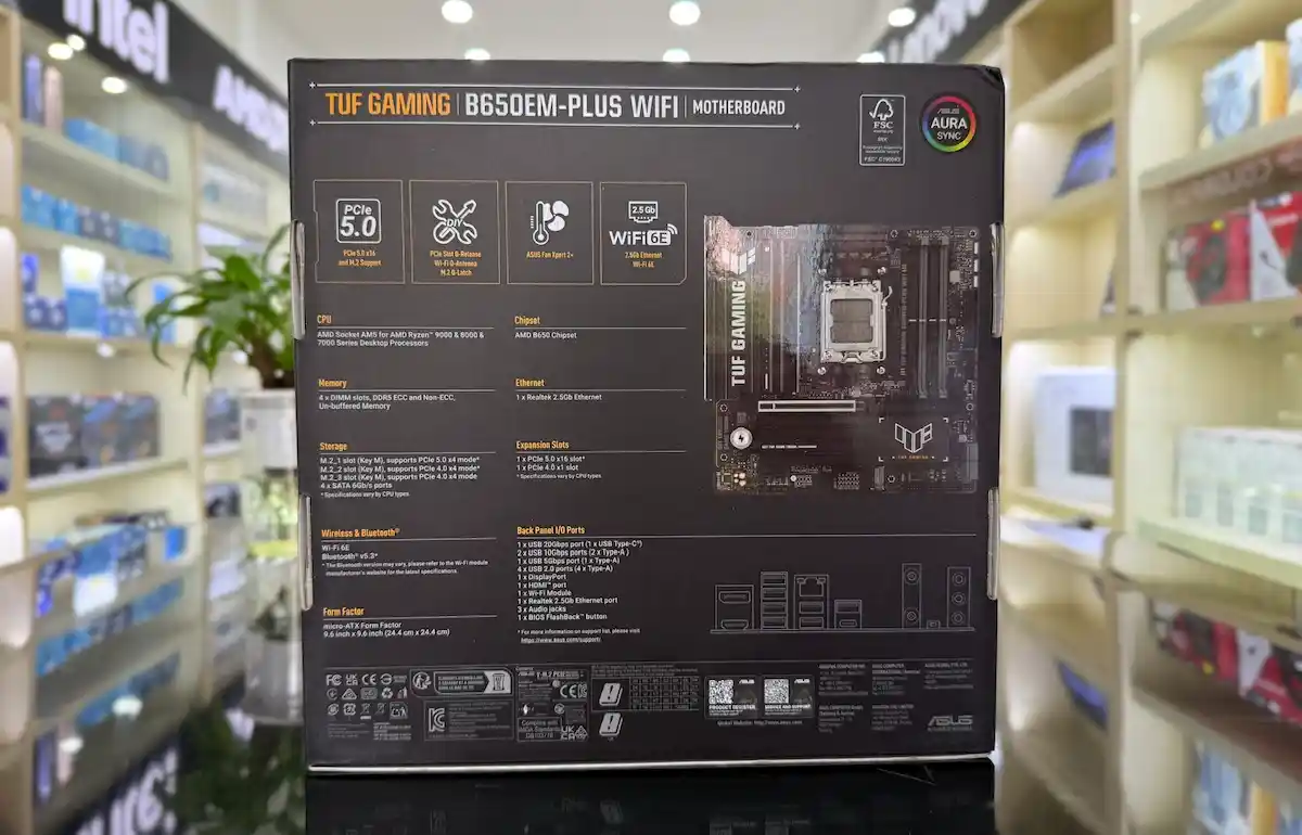 Mainboard ASUS TUF GAMING B650EM-PLUS WIFI DDR5 Mainboard ASUS TUF GAMING B650EM-E WIFI