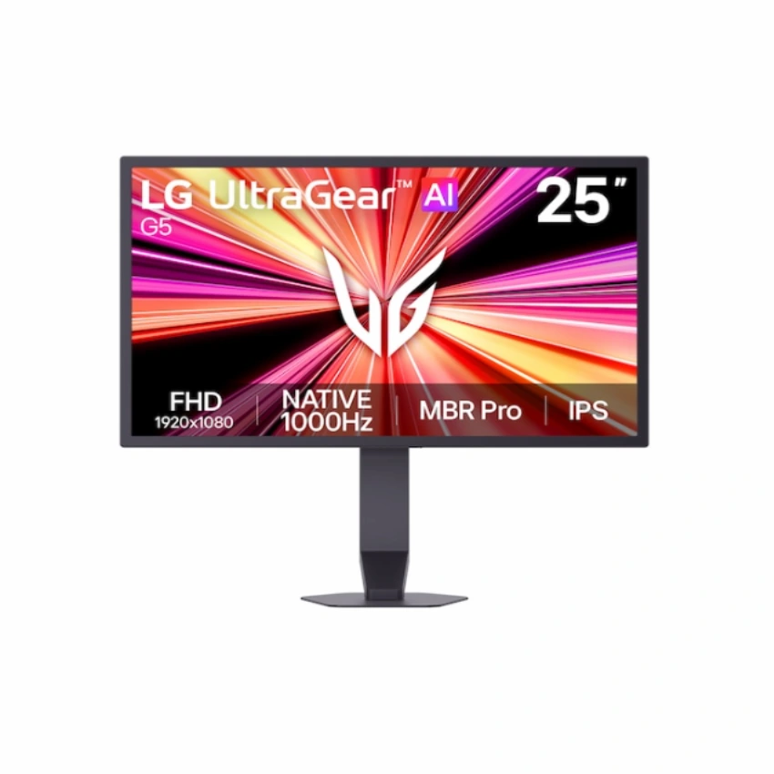Màn hình LCD LG UltraGear G5 25G590B-B NATIVE 1000Hz (25 inch, FHD (1920 x 1080), IPS, 1000Hz, 1ms, MBR Pro)