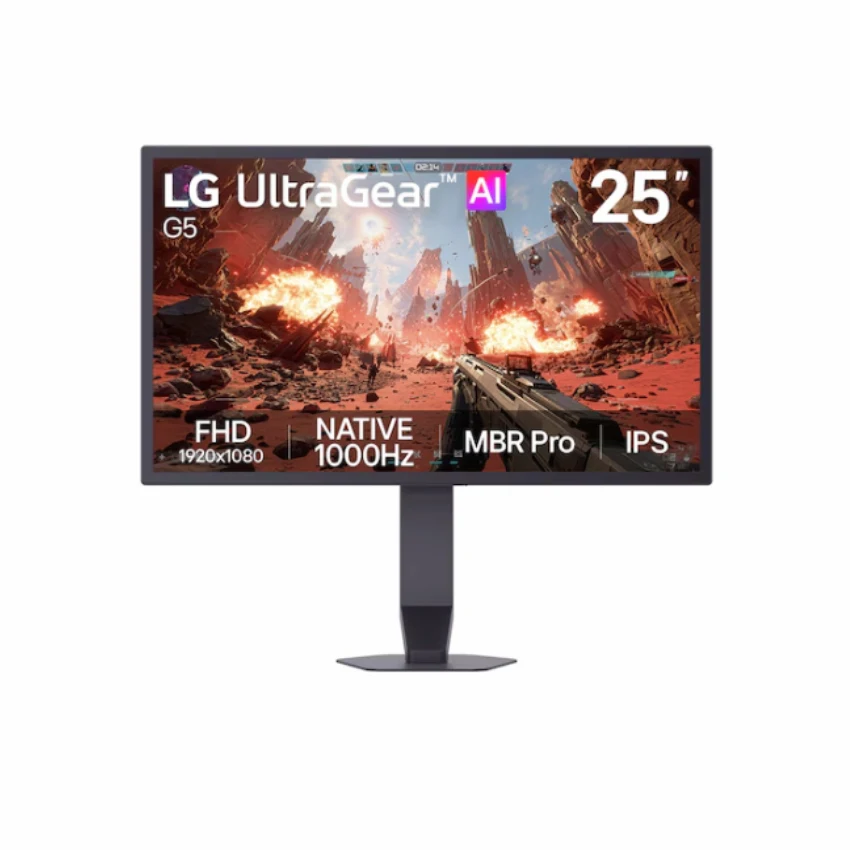 Màn hình LCD LG UltraGear G5 25G590B-B NATIVE 1000Hz (25 inch, FHD (1920 x 1080), IPS, 1000Hz, 1ms, MBR Pro)