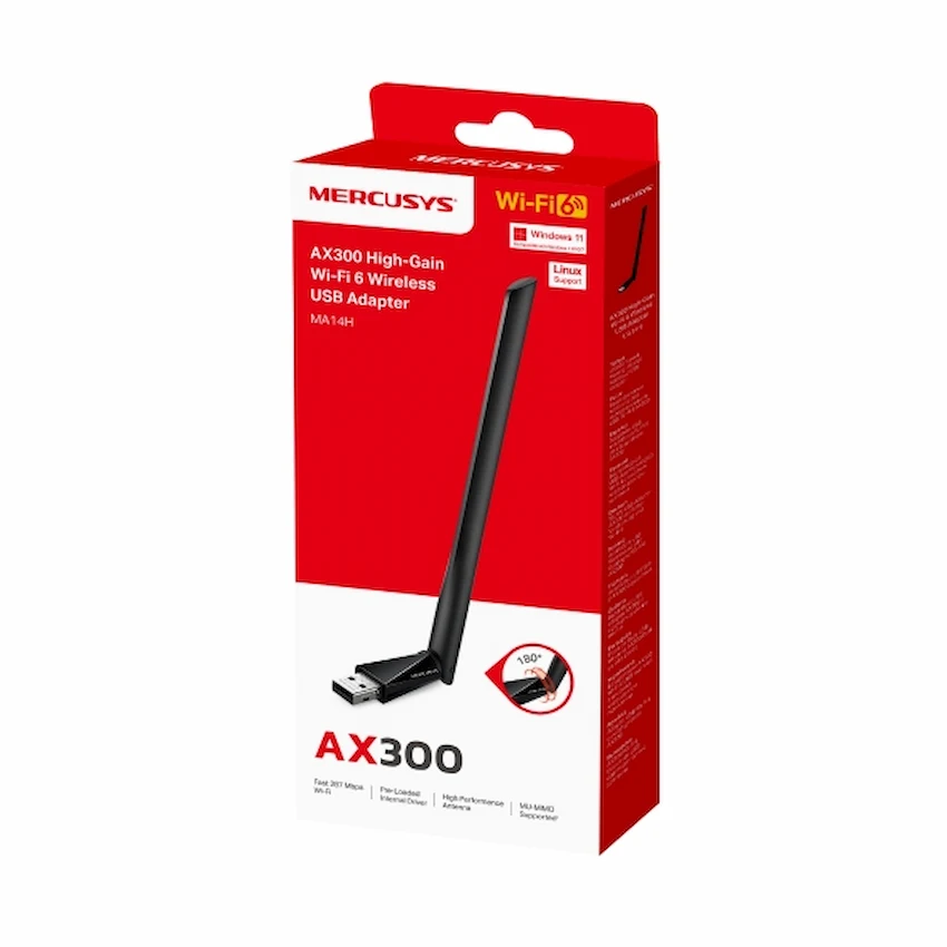 USB WiFi 6 Mercusys MA14H (Wi-Fi 6 AX300)