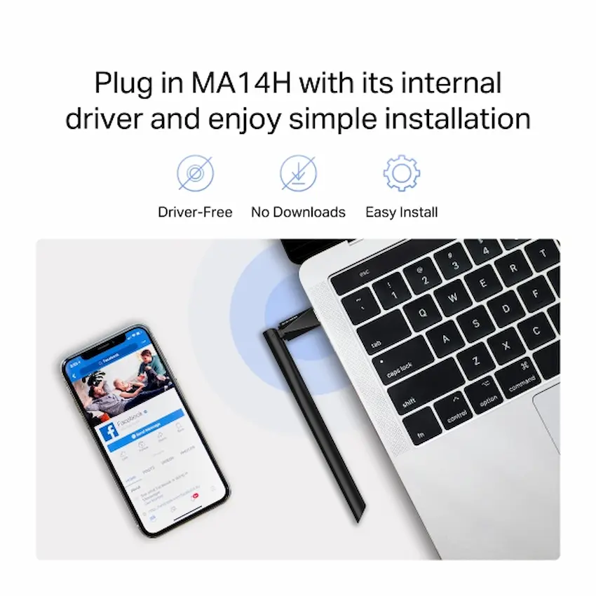 USB WiFi 6 Mercusys MA14H (Wi-Fi 6 AX300)