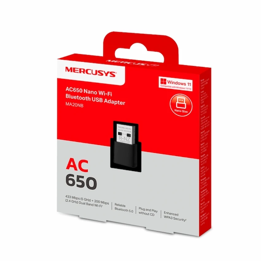 USB WiFi Bluetooth Mercusys MA20NB