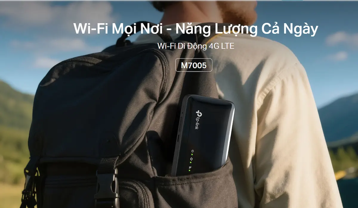 Bộ Phát WiFi 4G Di Động TP-Link M7005 Bộ Phát WiFi 4G Di Động TP-Link M7005