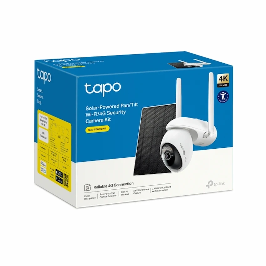 Camera 4G TP-Link Tapo C665G KIT (Quay Quét,WiFi/4G LTE, Năng Lượng Mặt Trời)