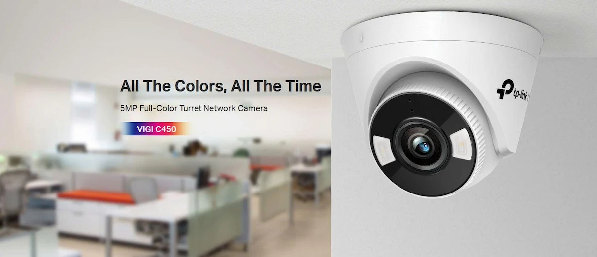 Camera IP TP-Link VIGI C450 5MP (Có màu ban đêm, Âm thanh hai chiều, Chế độ hành lang) Camera IP TP-Link VIGI C450 5MP