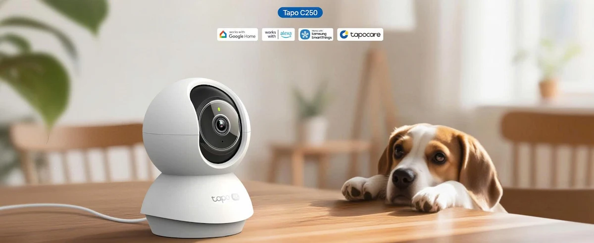 Camera WiFi TP-Link Tapo C250 4K 8MP (Quay Quét 360°, Đàm thoại hai chiều, Tích Hợp AI) Camera WiFi TP-Link Tapo C250 4K 8MP