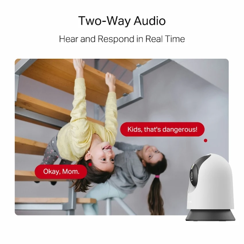 Camera Wifi Mercusys MC200 2MP (Full HD 1080p, Quay Quét 360°, Đàm thoại hai chiều, Tầm nhìn ban đêm)