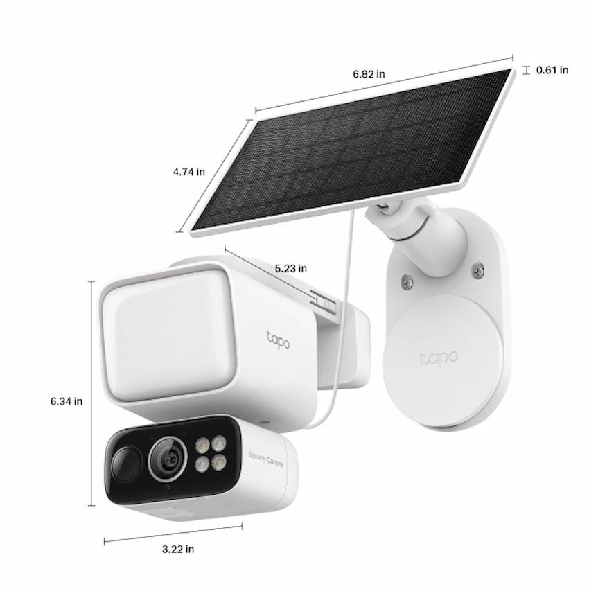 Camera Wifi TP-Link Tapo C615F KIT (Quay Quét, Năng Lượng Mặt Trời, Tích Hợp Đèn Pha)