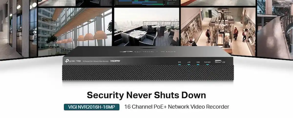 Đầu Ghi Hình TP-Link VIGI NVR2016H-16MP (POE+, 16 Kênh, xuất video HDMI 4K, PoE 140W) Đầu Ghi Hình TP-Link VIGI NVR2016H-16MP
