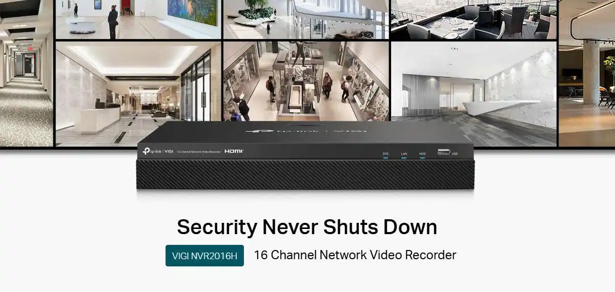 Đầu Ghi Hình TP-Link VIGI NVR2016H (16 Kênh, xuất video HDMI 4K) Đầu Ghi Hình TP-Link VIGI NVR2016H