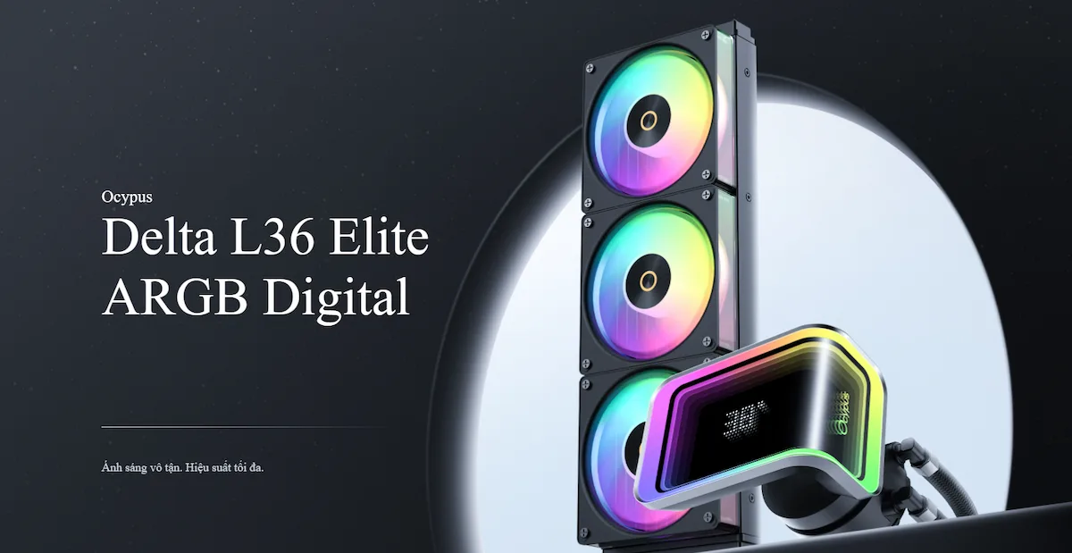 Tản Ocypus Delta L36 Elite ARGB Digital Tản Ocypus Delta L36 Elite ARGB Digital