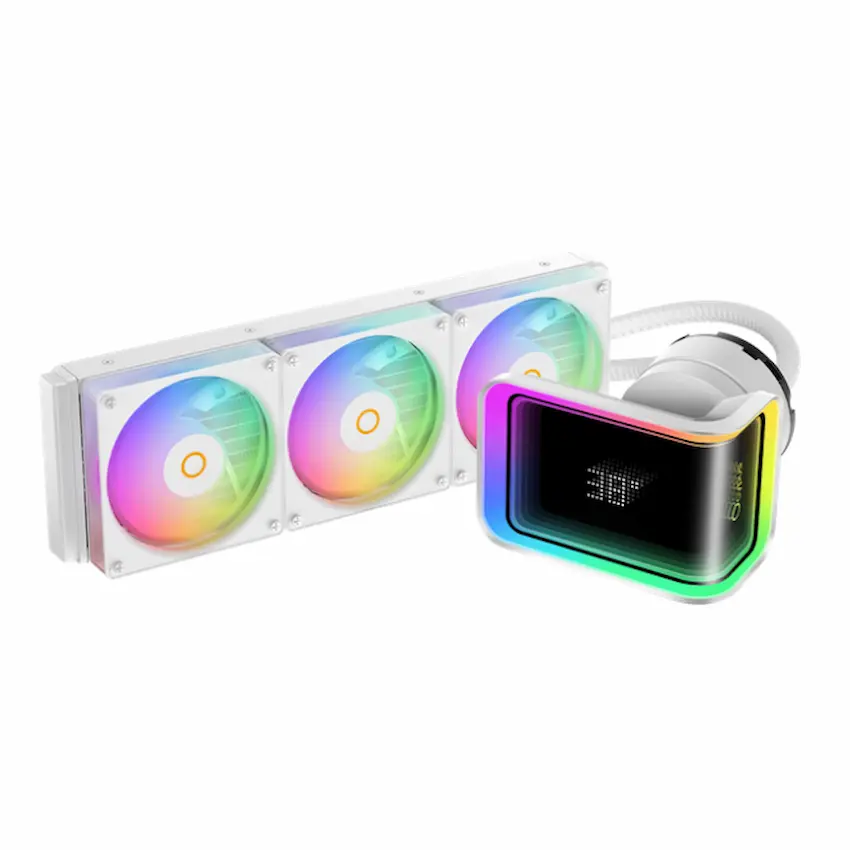 Tản Nhiệt Nước Ocypus Delta L36 Elite ARGB Digital White (Màn cong hiển thị nhiệt độ, LED vô cực)