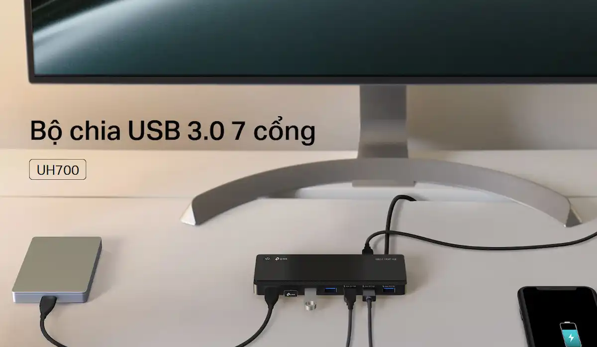 Hub USB 3.0 7 cổng TP-Link UH700 Hub USB 3.0 7 cổng TP-Link UH700
