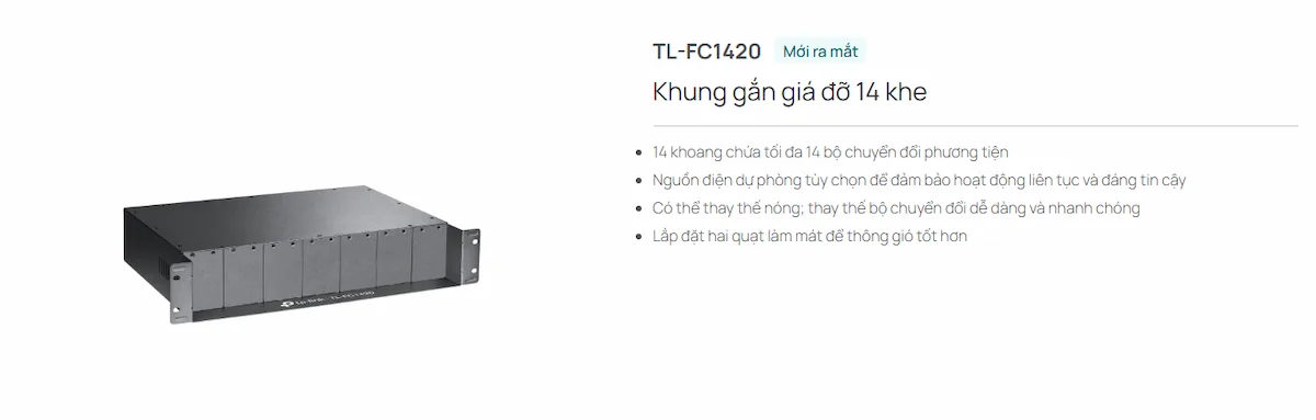 Khung Rackmount TP-Link TL-FC1420 Khung Rackmount TP-Link TL-FC1420