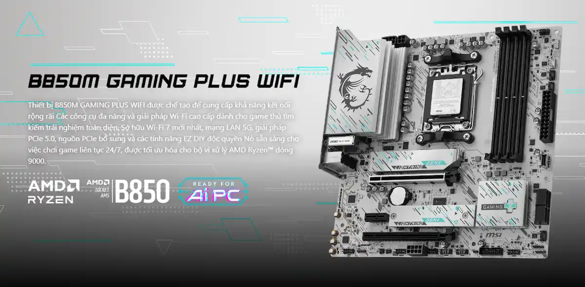 Mainboard MSI B850M GAMING PLUS WIFI Mainboard MSI B850M GAMING PLUS WIFI
