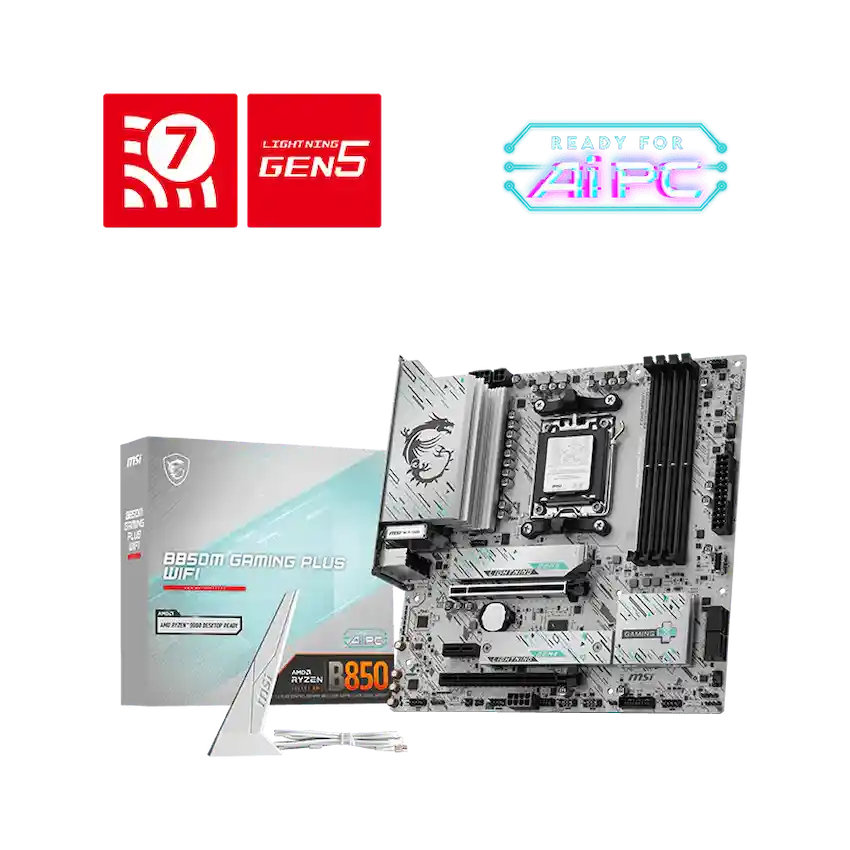 Mainboard MSI B850M GAMING PLUS WIFI (M-ATX, SK AM5, LAN 5G, WIFI 7, BT 5.4)