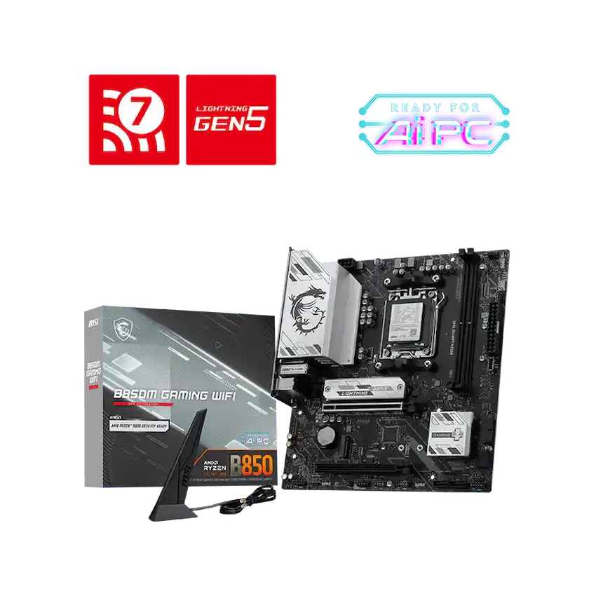 Mainboard MSI B850M GAMING WIFI (M-ATX, SK AM5, LAN 5G, WIFI 7, BT 5.4)