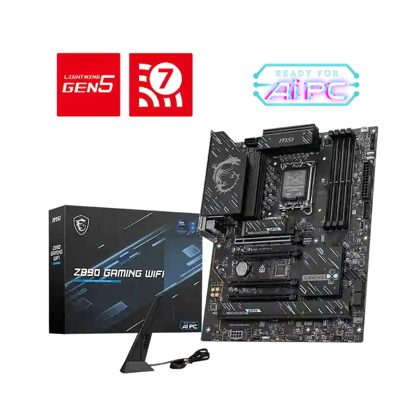 Mainboard MSI Z890 GAMING WIFI ( ATX, SK LGA 1851, LAN 2.5G, WIFI 7, BT 5.4)