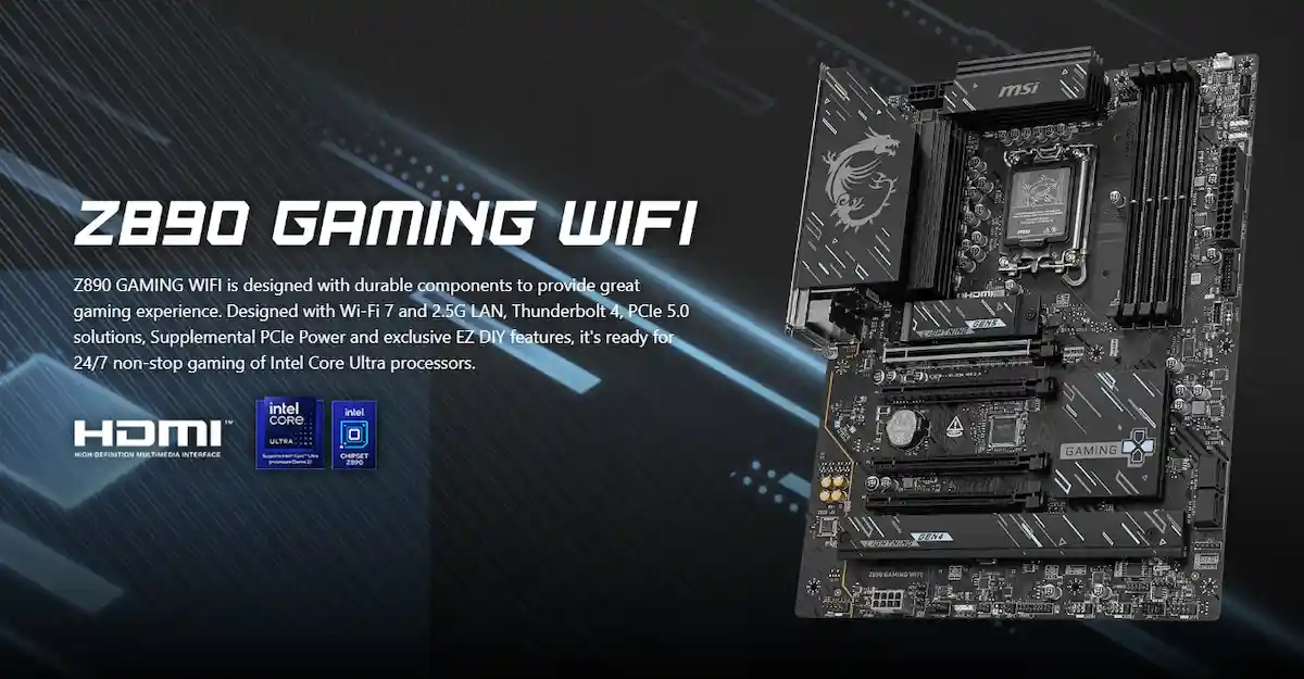 Mainboard MSI Z890 GAMING WIFI Mainboard MSI Z890 GAMING WIFI