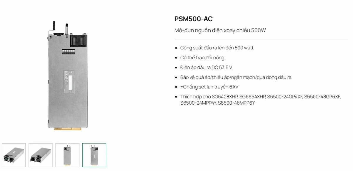 Module Nguồn AC TP-Link PSM500-AC 500W Module Nguồn AC TP-Link PSM500-AC 500W