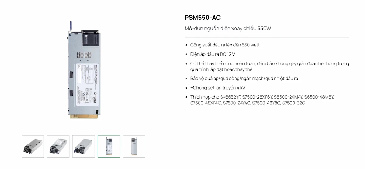 Module Nguồn AC TP-Link PSM550-AC 550W Module Nguồn AC TP-Link PSM550-AC 550W