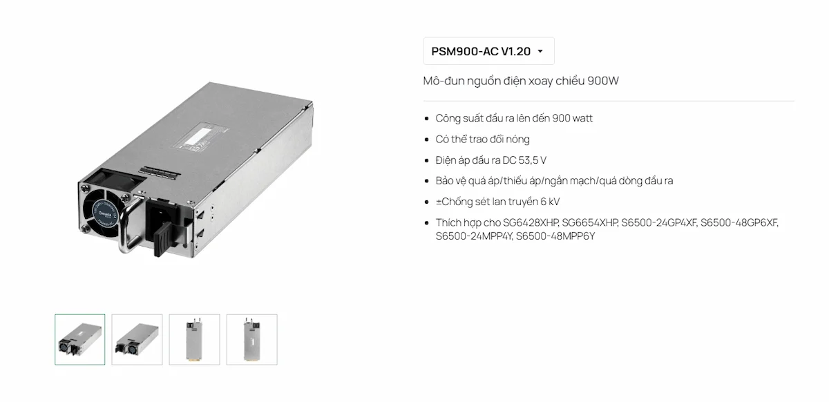 Module Nguồn AC TP-Link PSM900-AC 900W Module Nguồn AC TP-Link PSM900-AC 900W