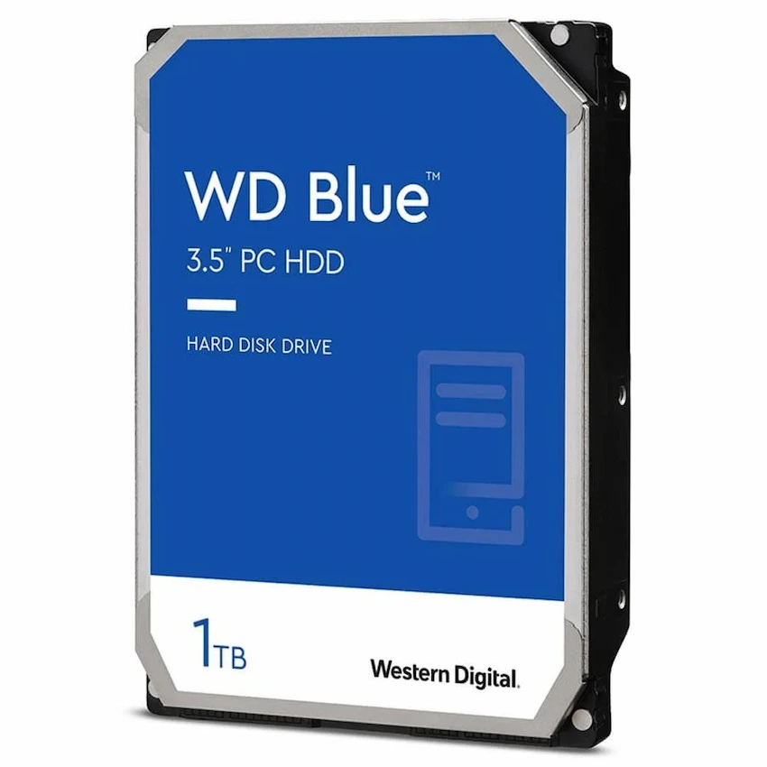 Ổ cứng HDD WD Blue 1TB SATA 3 – WD10EARZ (3.5 inch, SATA, 64MB Cache, 5400RPM, Màu Xanh)