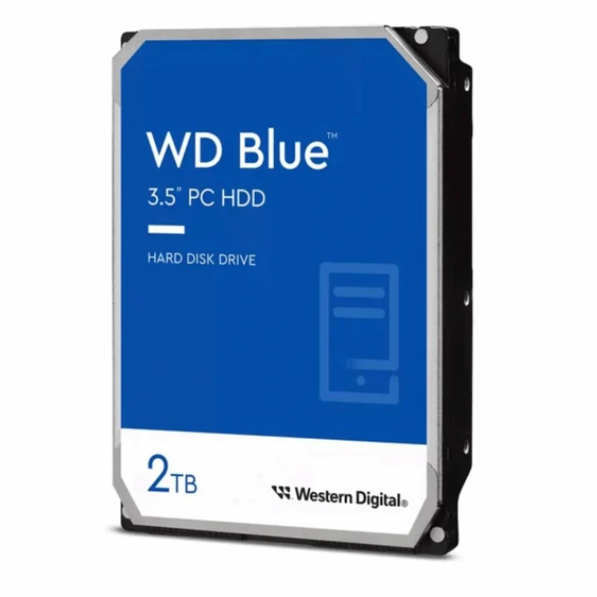 Ổ cứng HDD WD Blue 2TB SATA 3 – WD20EARZ (3.5 inch, SATA, 64MB Cache, 5400RPM, Màu Xanh)