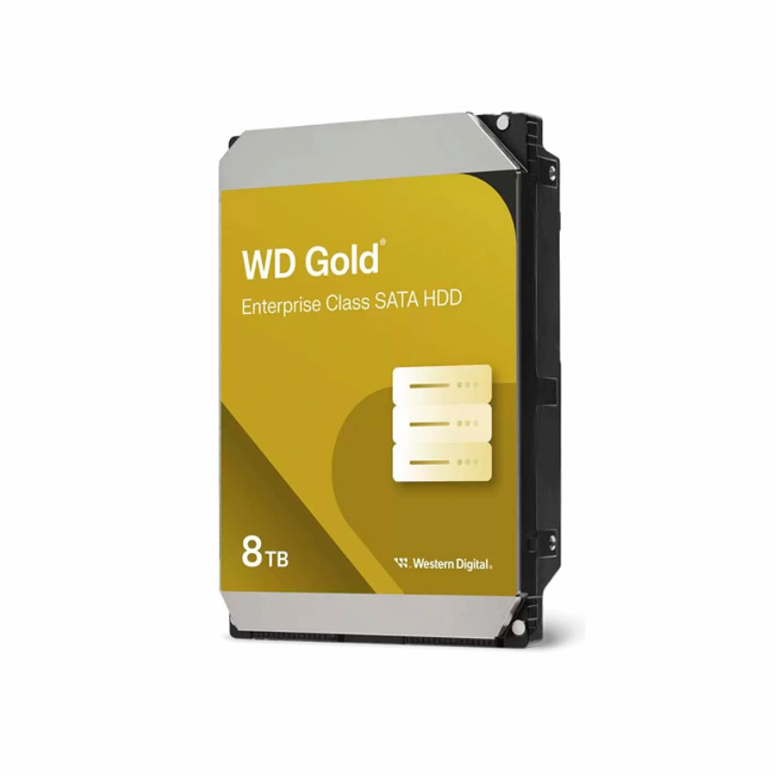 Ổ cứng HDD WD GOLD 8TB SATA 3 – WD8005FRYZ (3.5 inch, SATA, 256MB Cache, 7200RPM, Màu Vàng)