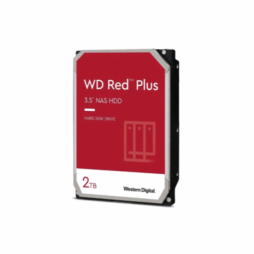 Ổ cứng HDD WD RED PLUS 2TB SATA 3 – WD20EFPX (3.5 inch, SATA, 64MB Cache, 5400RPM, Màu Đỏ)