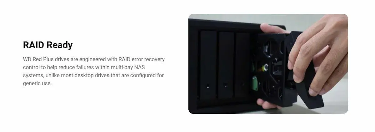 Ổ cứng HDD WD RED PLUS 4TB SATA 3 – WD40EFZZ Ổ cứng HDD WD RED PLUS 4TB SATA 3