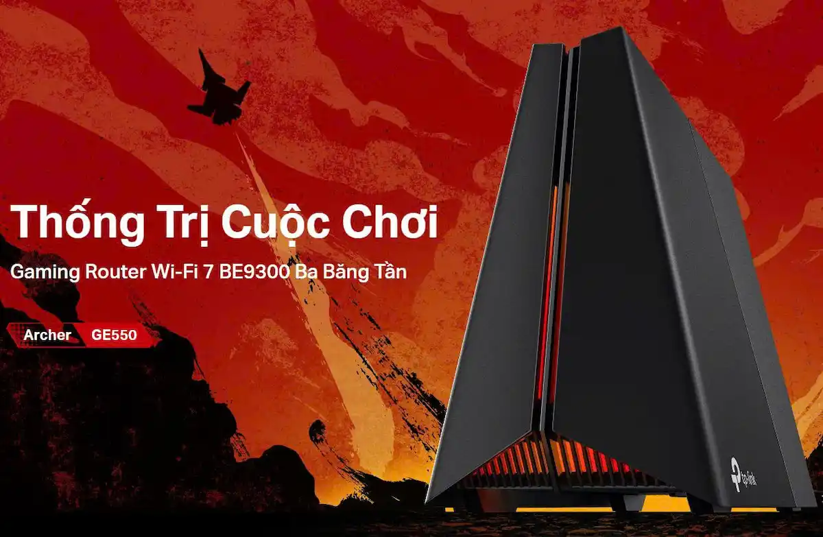Router WiFi 7 Gaming TP-Link Archer GE550 (WiFi 7 BE19000 Ba Băng Tần) Router WiFi 7 Gaming TP-Link Archer GE550