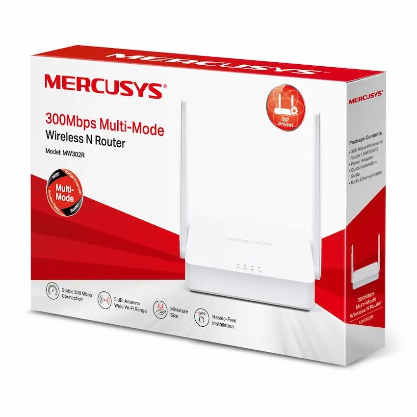Router WiFi N Mercusys MW302R (Multi-Mode 300Mbps)