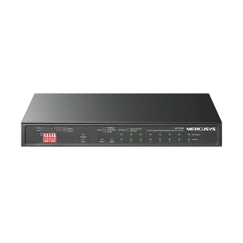 Switch Desktop POE+ Mercusys MS110GMP (8 Cổng PoE+)