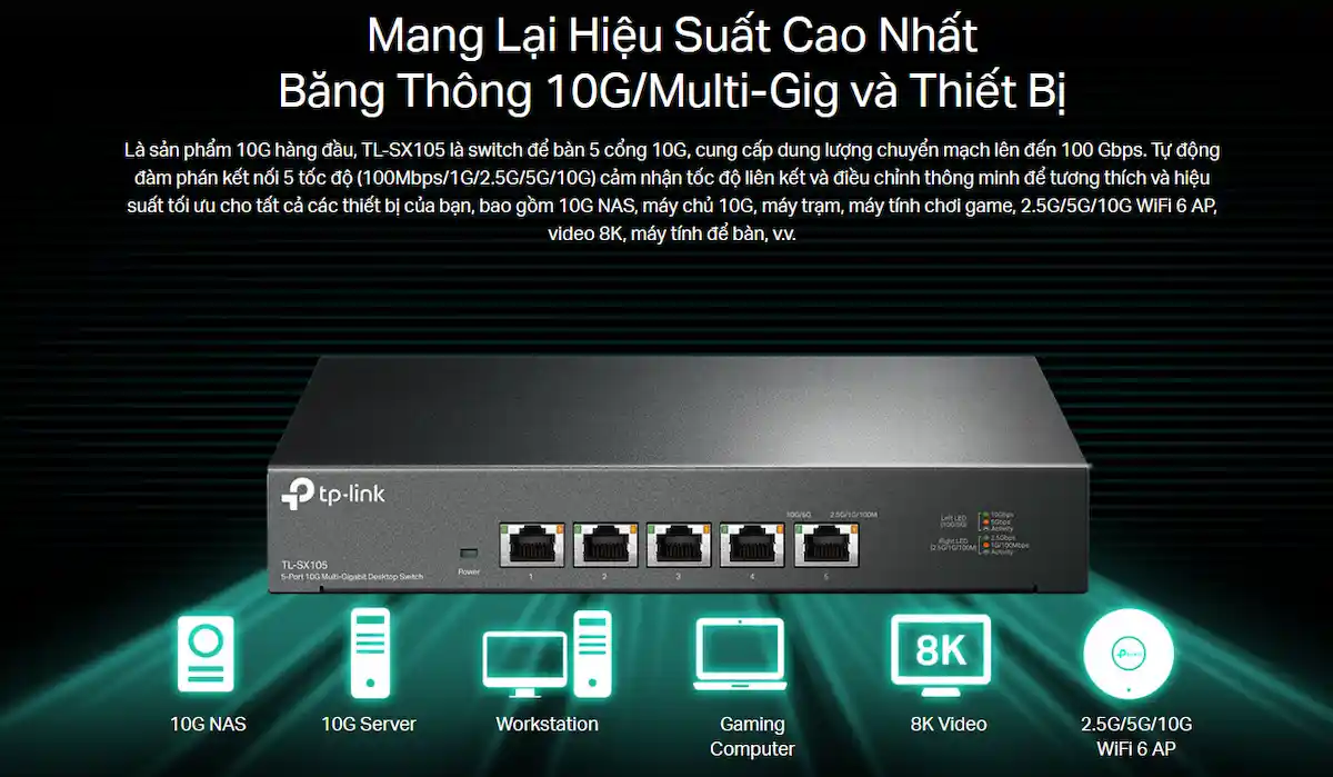 Switch Desktop TP-Link TL-SX105 Switch Desktop TP-Link TL-SX105